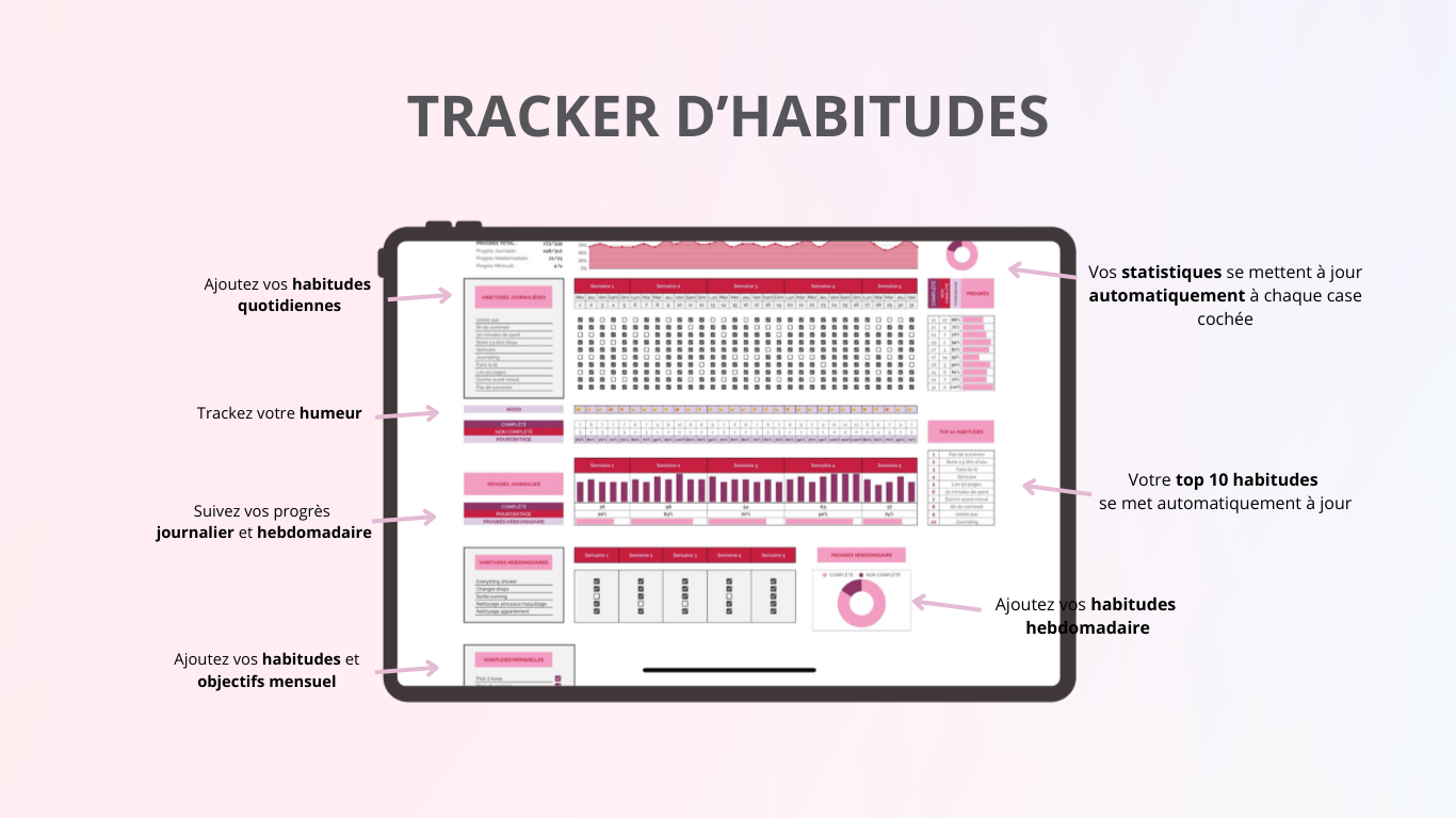 Tracker D'Habitudes - 2025 (Google Sheets)