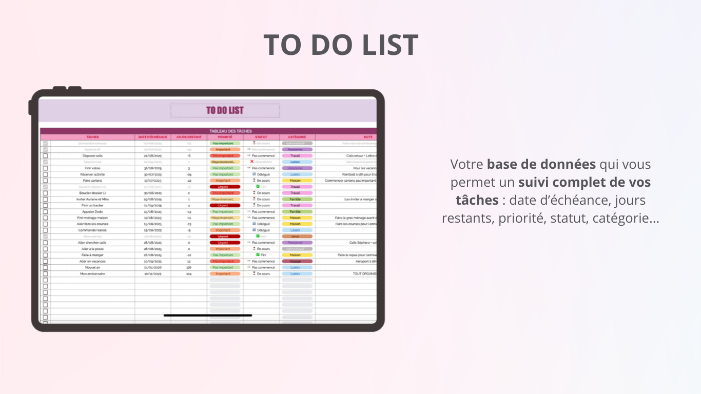 To Do List (Google Sheets)