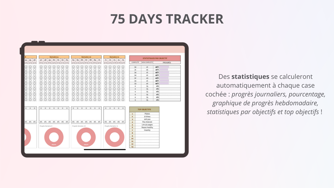 75 Days Challenge (Google Sheets)