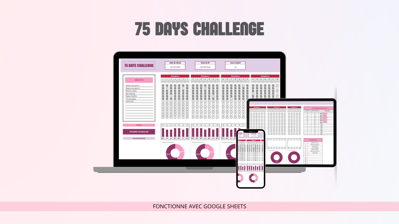 75 Days Challenge (Google Sheets)