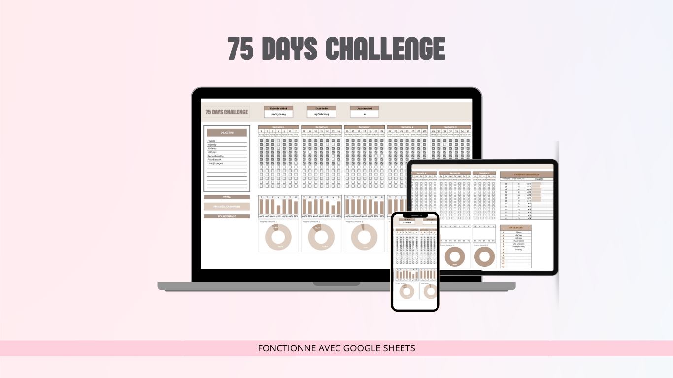 75 Days Challenge (Google Sheets)